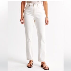 Abercrombie Curve Love Ultra High Rise Ankle Straight